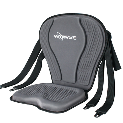 Petit sac inclus style noir plus épais siège de kayak pour bateau de pêche 20,2*18,6x2,9 pouces