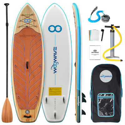 Planche de paddle gonflable sur mesure pour le surf sur l'eau avec un poids de 13,49 kg