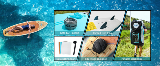 Planche de paddle gonflable sur mesure pour le surf sur l'eau avec un poids de 13,49 kg