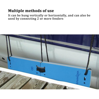 20' personnalisé EVA Flat Port Marine Fender en caoutchouc pour les lacs rivières accessoires de corde en nylon
