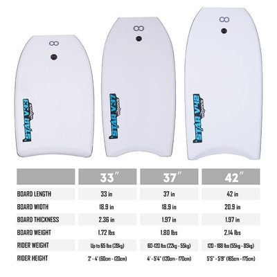 Corps de 37 pouces robuste et durable WOOWAVE pour le surf