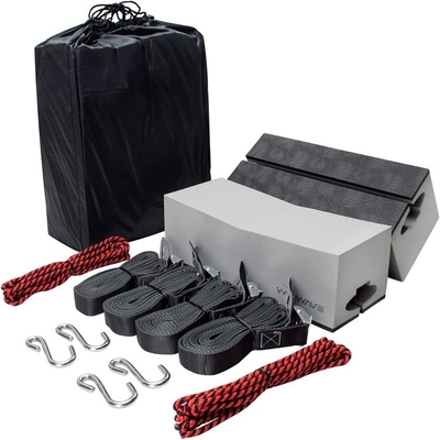 Porteur de blocs en mousse EVA en gris à quatre pièces pour kit de canoë sur les supports de toit pour voitures
