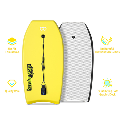 Obtenez l'expérience de surf ultime avec Woowave 37' Bodyboard professionnel et la laisse