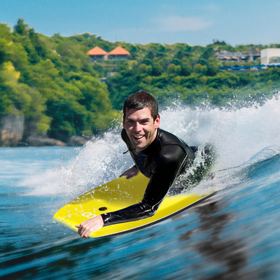 Bodyboard personnalisé bleu/jaune/vert 37' de planche en mousse planche de surf nage pour le plaisir dans l'eau