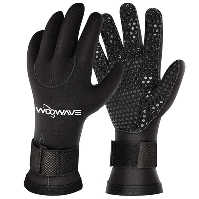 Gants de surf thermique à cinq doigts en néoprène antidérapant de 3 mm pour la plongée et la pêche à la lance