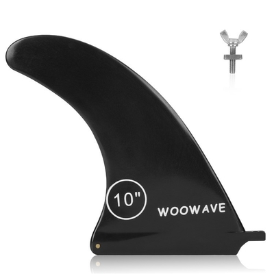 10 pouces SUP noir à nageoire centrale unique Augmente la maniabilité sur le remplacement de la planche de surf