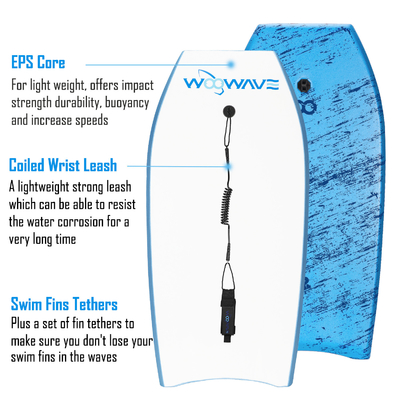 WOOWAVE OEM planche de surf planche de surf pour les lacs rivières Rider hauteur 5'5'5'-5'9' 165cm-175cm