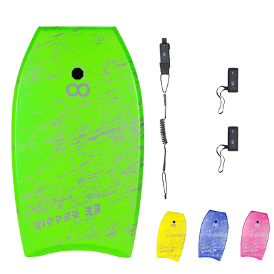 Unisexe 36' Bodyboard XPE planche de ski gonflable avec laisse