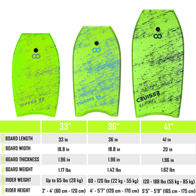 Unisexe 36' Bodyboard XPE planche de ski gonflable avec laisse