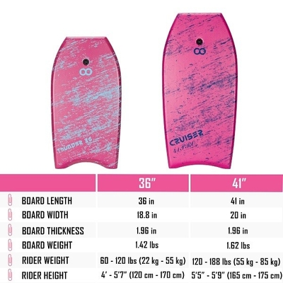 Bodyboard en mousse de 36 pouces avec laisse et nageoires débutant niveau 1.42lbs professionnel WOOWAVE