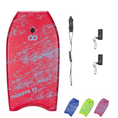 Bodyboard de surf de 36 pouces avec laisse et nageoires de nageoires en EPS PP PE mousse HDPE