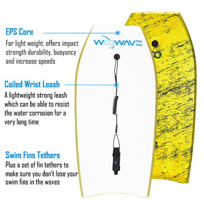 41' Surfboards pour adultes Planche Poids 1,62lbs Épaisseur de planche 1,96 pouces Conception personnalisée