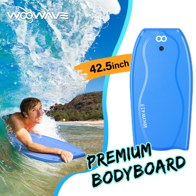 Bodyboard de surf léger avec laisse de surf 22,5 pouces Largeur 3,95lbs Poids