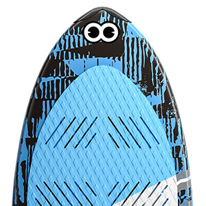 Planche de surf en fibre de carbone de 49' pour les lacs et les rivières 125,5*52cm avec les nageoires