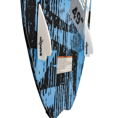Planche de surf en fibre de carbone de 49' pour les lacs et les rivières 125,5*52cm avec les nageoires