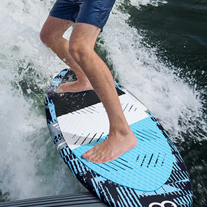Planche de surf en fibre de carbone de 49' pour les lacs et les rivières 125,5*52cm avec les nageoires