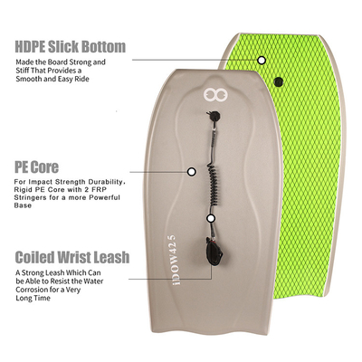 Bodyboard de surf pour la plage 42,5 pouces Longueur 120-200lbs Poids du pilote