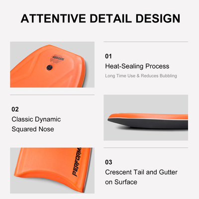 Bodyboard masculin de 42,5 pouces avec PE Core Essentiel de surf professionnel